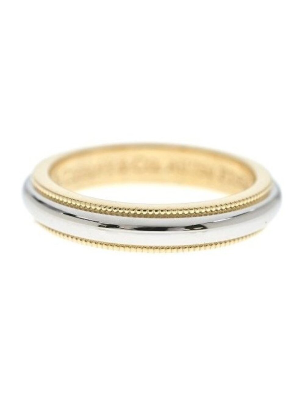 Tiffany & Co Milgrain Band Ring 18k Yellow Gold New